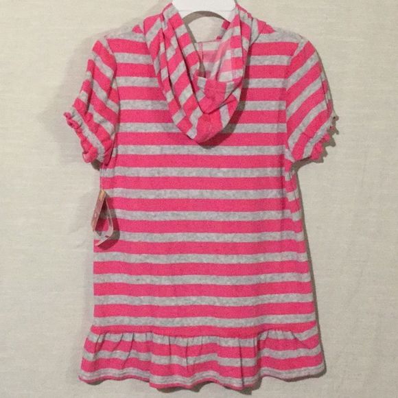 terry cloth cover up hoodie w/zipper - Picture 7 of 8